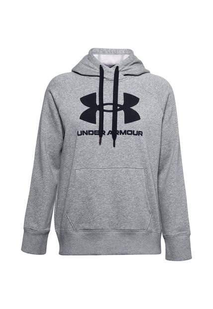 Hoodie Under Armour Rival Fleece Mujer-Gris