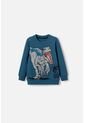 Buzo De Jurassic World Azul De Diseño Cerrado Para Niño 2T A 5T 3T de Universal