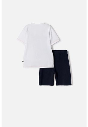 Conjunto De Jurassic World Con Bermuda Multicolor Para Niño 12