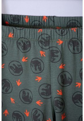 Pijama De Jurassic World Con Pantalón Largo Verde Para Niño 10