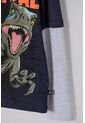 Camiseta De Jurassic World Manga Larga Azul Para Niño 14 de Universal
