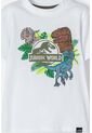 Camiseta De Jurassic World Blanca Manga Corta Para Niño 2T A 5T 4T de Universal
