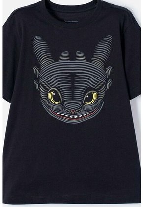 Camiseta Cómo Entrenar A Tu Dragón Negra Manga Corta Para Niño 8