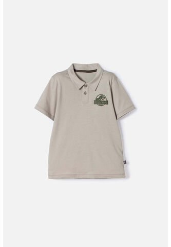 Camiseta Tipo Polo De Jurassic World Verde Para Niño 8 Universal