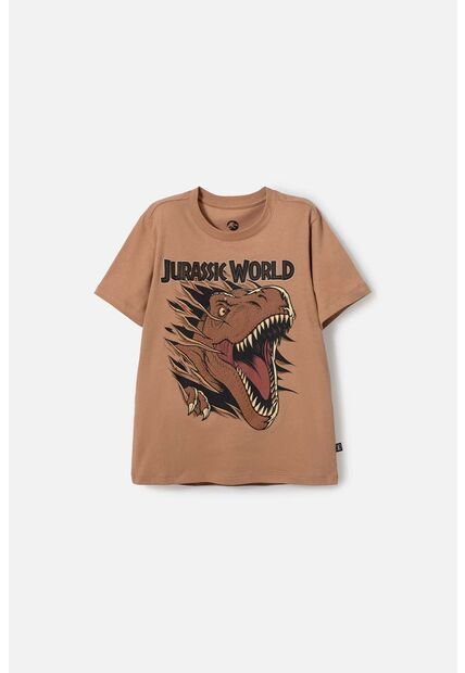 Camiseta De Jurassic World Café Estampada En Frente Para Niño 12