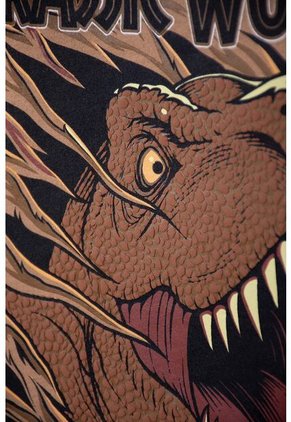 Camiseta De Jurassic World Café Estampada En Frente Para Niño 12