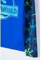 Conjunto De Baño De Jurassic Wold Manga Larga Azul Para Niño 2T A 5T 4T de Universal