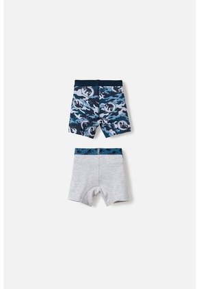 Pack X2 Boxer De Jurassic World Azul Y Gris Para Niño 2T A 5T 5T