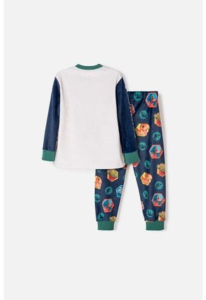 Pijama De Jurassic World Pantalón Largo Multicolor Para Niño 2T A 6T 5T