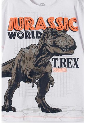 Conjunto De Jurassic World Con Bermuda Multicolor Para Niño 6