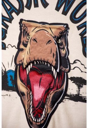 Camiseta De Jurassic World Café Manga Corta Para Niño 2T A 5T 4T