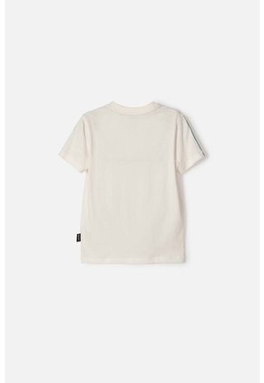 Camiseta De Jurassic World Manga Corta Marfil Para Niño 2T A 6T 2T