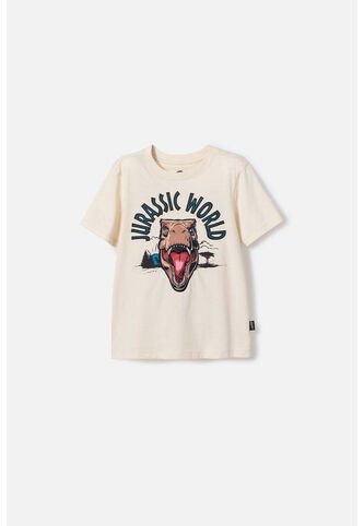 Camiseta De Jurassic World Café Manga Corta Para Niño 2T A 5T 3T Universal