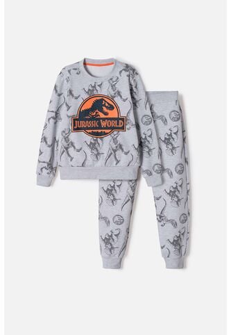 Conjunto De Jurassic World Con Jogger Gris Para Niño 8 Universal