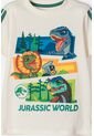Camiseta De Jurassic World Manga Corta Marfil Para Niño 2T A 6T 2T de Universal