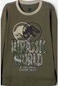 Pijama De Jurassic World Verde De Manga Larga Para Niño 4 de Universal