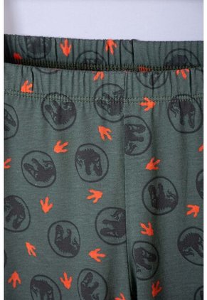 Pijama De Jurassic World Con Pantalón Largo Verde Para Niño 10