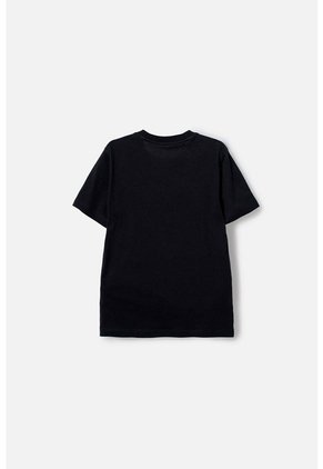 Camiseta De Jurassic World Negra Manga Corta Estampada Para Niño 8
