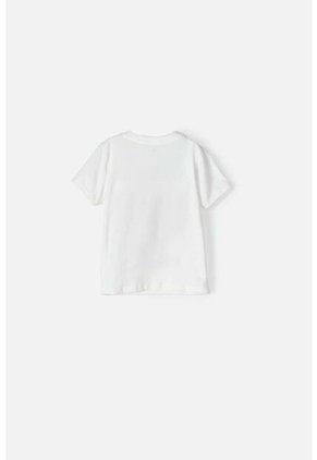 Camiseta De Jurassic Manga Corta Blanca Para Niño 2T A 5T 3T