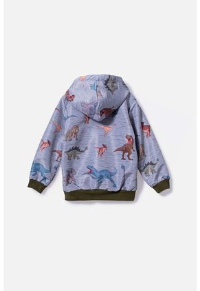 Chaqueta De Jurassic World Con Capucha Gris Jaspe Para Niño 2T A 5T 4T