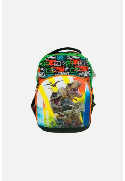 Morral Primavera Super Backpack 17 Verde De Jurassic Para Niño U