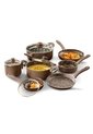 Batería De Ollas Universal 11 Piezas Antiadherentes Ámbar L39274 - Café de Universal