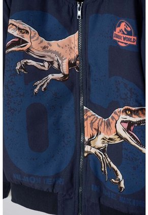 Chaqueta De Jurassic World Con Cierre Azul Para Niño 12