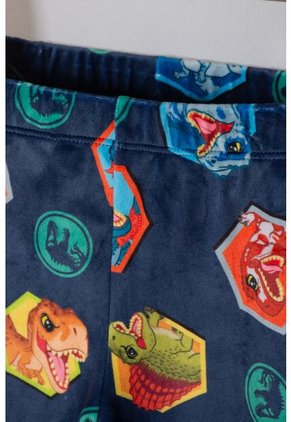 Pijama De Jurassic World Pantalón Largo Multicolor Para Niño 2T A 6T 3T