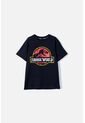 Camiseta De Jurassic World Manga Corta Negra Para Niño 6 de Universal