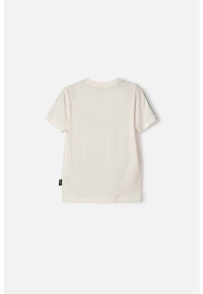 Camiseta De Jurassic World Manga Corta Marfil Para Niño 2T A 6T 3T