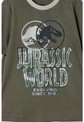 Pijama De Jurassic World Verde De Camiseta Manga Corta Para Niño 10