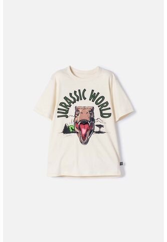 Camiseta De Jurassic World Avellana Manga Corta Para Niño 8 Universal