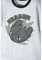 Pijama Cómo Entrenar A Tu Dragón Gris Y Negra De Pantalón Largo Para Niño 8 de Universal