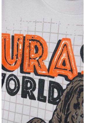Conjunto De Jurassic World Con Bermuda Multicolor Para Niño 6