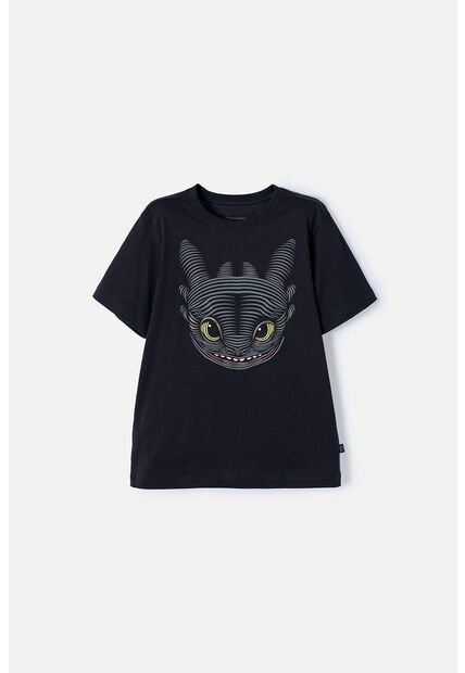 Camiseta Cómo Entrenar A Tu Dragón Negra Manga Corta Para Niño 12