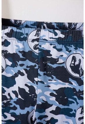 Pijama De Jurassic World Gris Y Azul De Pantalón Largo Para Niño 2T A 5T 4T