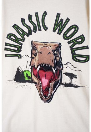 Camiseta De Jurassic World Avellana Manga Corta Para Niño 8