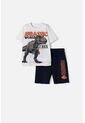 Conjunto De Jurassic World Con Bermuda Multicolor Para Niño 8 de Universal