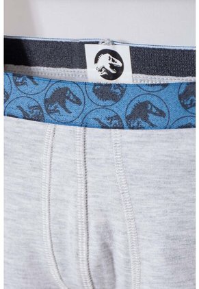 Pack X2 Boxer De Jurassic World Azul Y Gris Para Niño 2T A 5T 3T