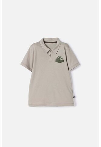 Camiseta Tipo Polo De Jurassic World Verde Para Niño 4 Universal