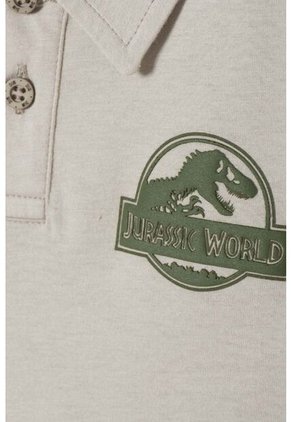 Camiseta Tipo Polo De Jurassic World Verde Para Niño 4