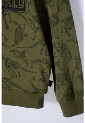 Buzo De Jurassic World Con Chompa Verde Para Niño 6