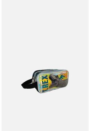 Cartuchera Premium Negro De Jurassic Para Niño U