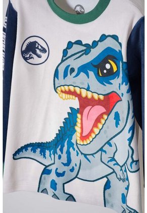 Pijama De Jurassic World Pantalón Largo Multicolor Para Niño 2T A 6T 3T