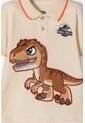 Camiseta Tipo Polo Jurassic World Manga Corta Almendra Para Niño 2T A 6T 2T de Universal