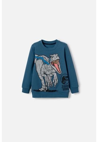 Buzo De Jurassic World Azul De Diseño Cerrado Para Niño 2T A 5T 2T Universal