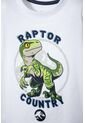 Conjunto De Jurassic World Blanco Y Azul De Pantalón Largo Para Niño 2T A 5T 3T de Universal