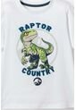 Conjunto De Jurassic World Blanco Y Azul De Pantalón Largo Para Niño 2T A 5T 3T de Universal