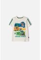 Camiseta De Jurassic World Manga Corta Marfil Para Niño 2T A 6T 2T de Universal
