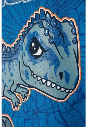 Camiseta De Jurassic World Manga Corta Azul Para Niño 2T A 6T 3T